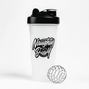 Naughty Boy Protein Shaker With Mixer Ball 700ml Clear