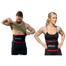 SteelFit Waist Trimmer Belt for Women & Men - Moisture-Resistant Neoprene Waist Trainer One Size