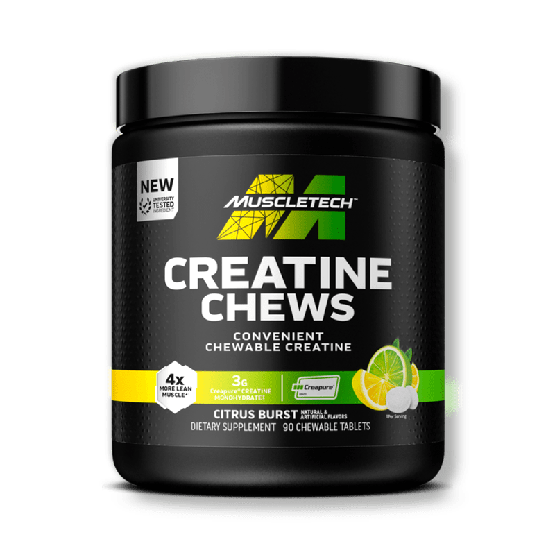 MuscleTech Creatine Chews 90 Chewable Tablets Citrus Burst