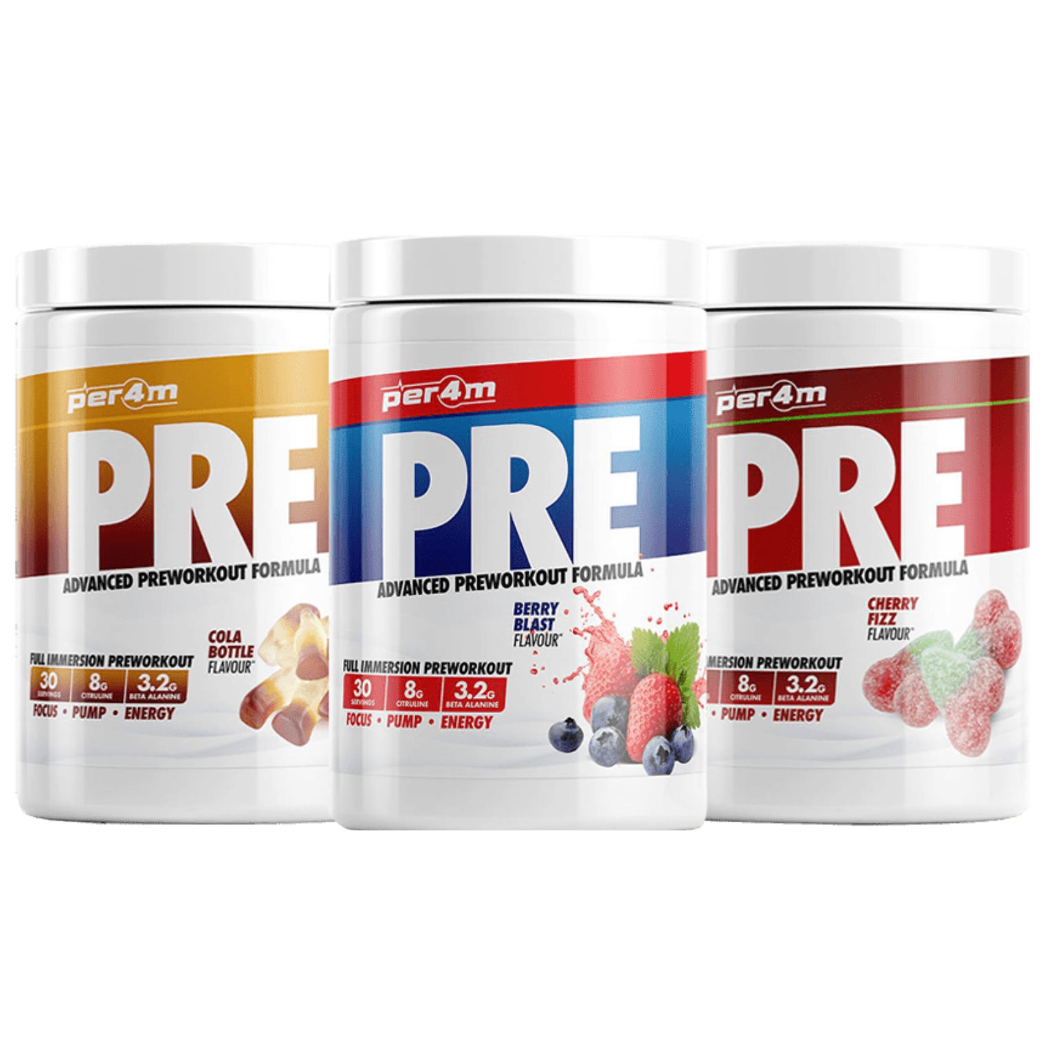 PER4M Pre Advanced Preworkout Formula – 570g